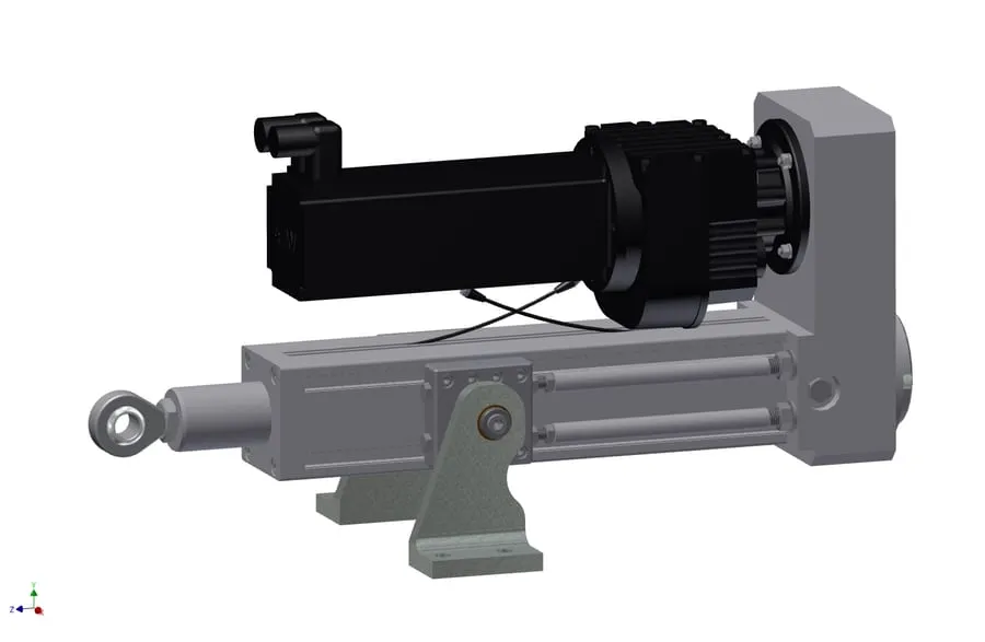 Foot mounting on the barrel