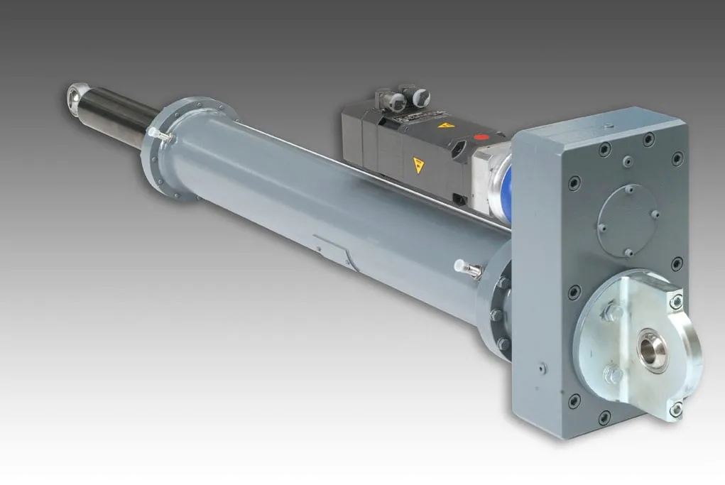 Hexapod positioning: six electric actuators for a large telescope